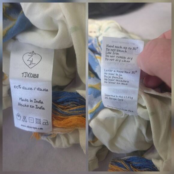 Z & L Europe Viscose Boho Bohemian Flowy Floral Festival Top O/S - Picture 5 of 9